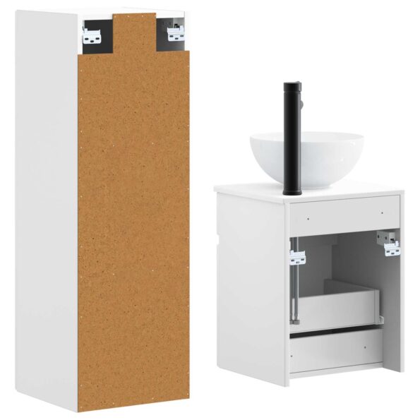 vidaXL Sada kúpeľňového nábytku 2 ks Biela 33 x 34,5 x 100 cm – Obrázok 5
