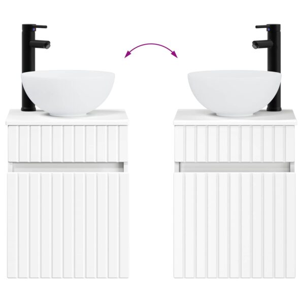vidaXL Sada kúpeľňového nábytku 2 ks Biela 33 x 34,5 x 100 cm – Obrázok 9