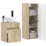 vidaXL Sada kúpeľňového nábytku 2 ks Dub sonoma 33 x 34,5 x 100 cm – Obrázok 3