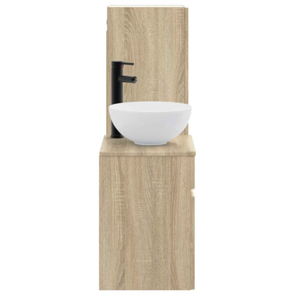 vidaXL Sada kúpeľňového nábytku 2 ks Dub sonoma 33 x 34,5 x 100 cm – Obrázok 4