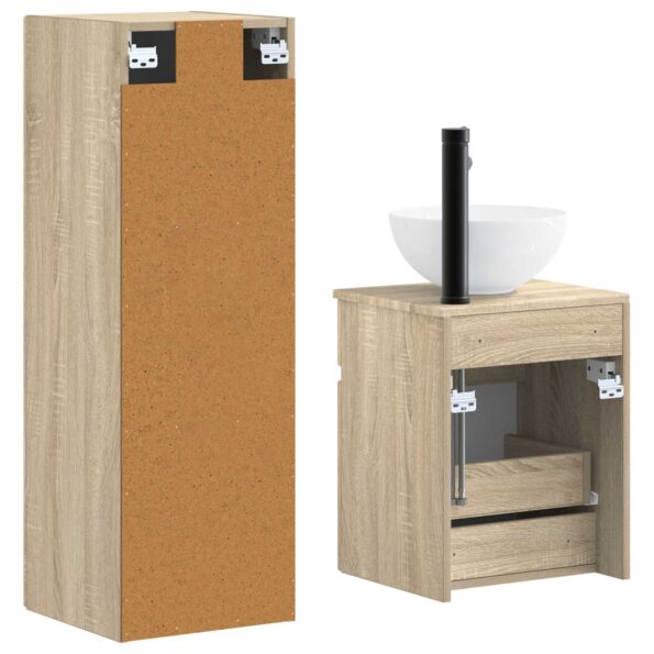 vidaXL Sada kúpeľňového nábytku 2 ks Dub sonoma 33 x 34,5 x 100 cm – Obrázok 5
