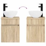 vidaXL Sada kúpeľňového nábytku 2 ks Dub sonoma 33 x 34,5 x 100 cm – Obrázok 9