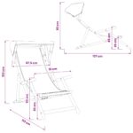 vidaXL Lehátko 2 pcs 3 Poloha Masívne eukalyptové drevo Krémová – Obrázok 11