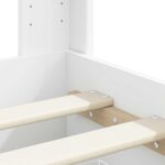 vidaXL Posteľový rám s úložným priestorom a čelom Biela 90 x 190 cm – Obrázok 10