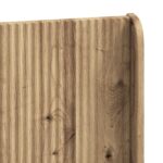 vidaXL Posteľový rám s úložným priestorom a čelom Dub artisan – Obrázok 9