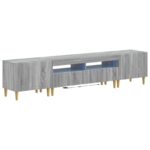 vidaXL 5-dielny LED TV kabinet Sivý Sonoma Kompozitné drevo – Obrázok 2