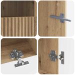 vidaXL 5-dielny LED TV kabinet Dub artisan Kompozitné drevo – Obrázok 7
