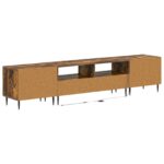 vidaXL 3-dielny LED TV stolík Dymový dub Kompozitné drevo – Obrázok 6