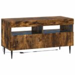vidaXL 3-dielny LED TV stolík Dymový dub Kompozitné drevo – Obrázok 5