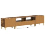 vidaXL 5-dielny LED TV kabinet Dymový dub Kompozitné drevo – Obrázok 6