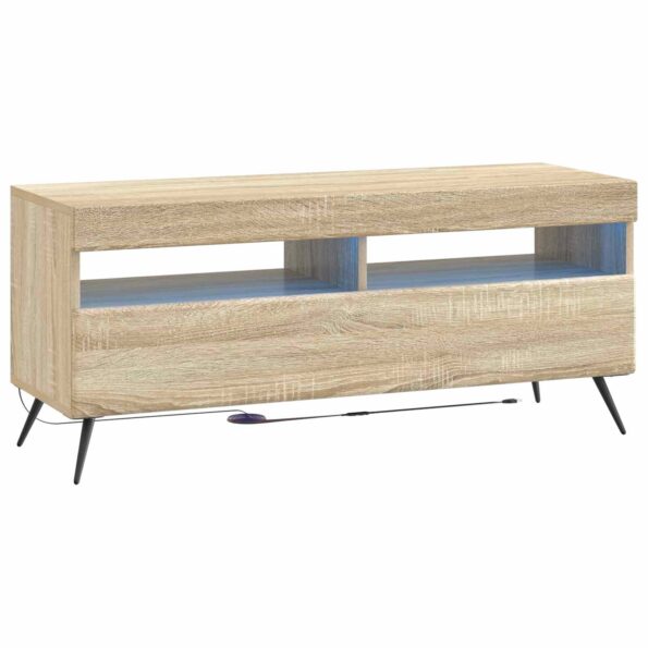 vidaXL 5-dielny LED TV kabinet Dub sonoma Kompozitné drevo – Obrázok 5