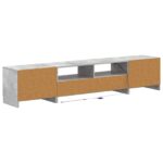 vidaXL 5-dielny LED TV kabinet Betónovo sivá Kompozitné drevo – Obrázok 6