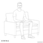 vidaXL Sada pohoviek 2 ks Modrá Látka – Obrázok 10