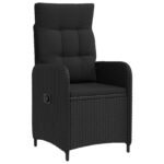 vidaXL Záhradný lounge set 2 ks Čierna – Obrázok 3