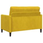 vidaXL Súprava pohovky s úložným priestorom 2 ks Žltá Polyester – Obrázok 4
