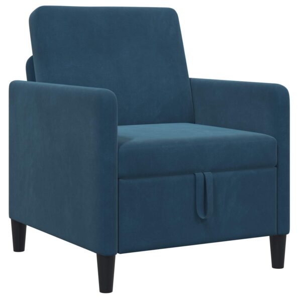 vidaXL Súprava pohovky s úložným priestorom 2 ks Modrá Polyester – Obrázok 4