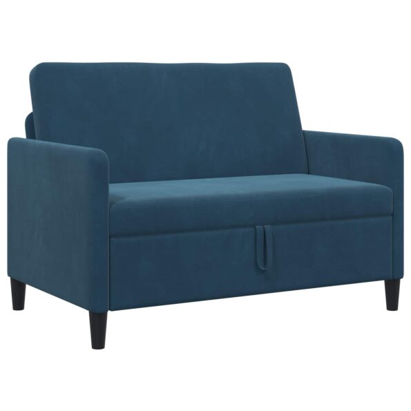 vidaXL Súprava pohovky s úložným priestorom 2 ks Modrá Polyester – Obrázok 6
