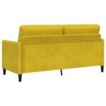 vidaXL Súprava pohovky s úložným priestorom 2 ks Žltá Polyester – Obrázok 4