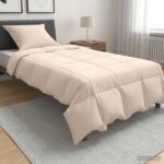 vidaXL Sada prikrývok 2 ks 135 x 200 cm Celoročne Vlákno kapok Béžová