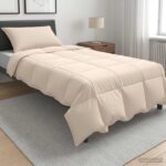 vidaXL Sada prikrývok 2 ks 140 x 200 cm Celoročne Vlákno kapok Béžová