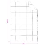 vidaXL Sada prikrývok 2 ks 140 x 200 cm Celoročne Vlákno kapok Béžová – Obrázok 8