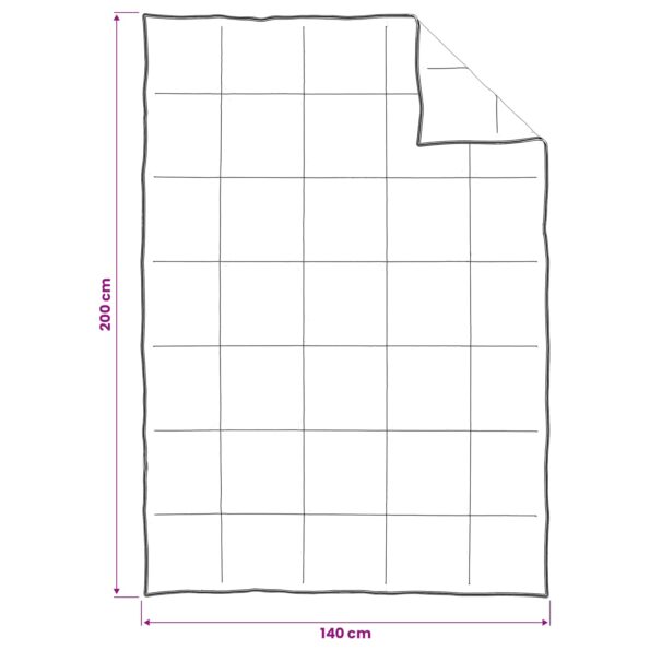 vidaXL Sada prikrývok 2 ks 140 x 200 cm Celoročne Vlákno kapok Béžová – Obrázok 8