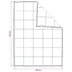 vidaXL Sada prikrývok 2 ks 155 x 220 cm Celoročne Kapoková vlákno – Obrázok 8