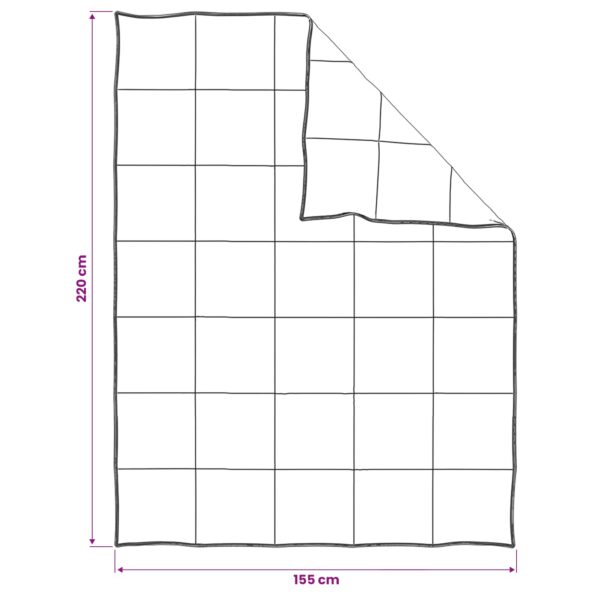 vidaXL Sada prikrývok 2 ks 155 x 220 cm Celoročne Kapoková vlákno – Obrázok 8