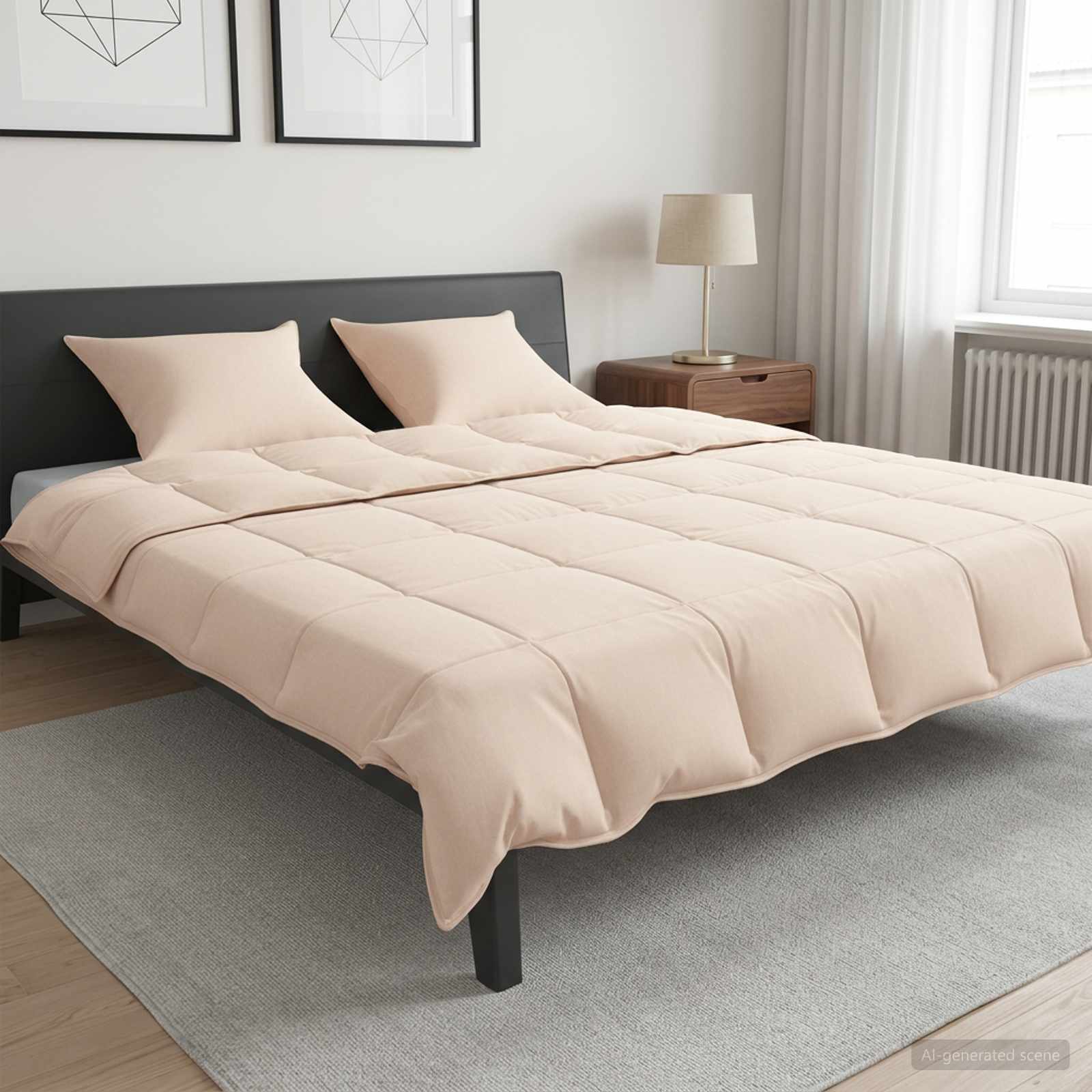 3431681_1.jpg vidaXL Sada prikrývok 2 ks 200 x 220 cm Celoročne Kapoková vlákno – Obrázok 1