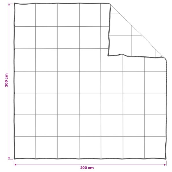 vidaXL Sada prikrývok 2 ks 200 x 200 cm 250 gsm Prírodný kapok Béžová – Obrázok 8