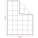 vidaXL Sada prikrývok 2 ks 135 x 220 cm 250 gsm Prírodný kapok Béžová – Obrázok 8