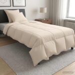 vidaXL Sada prikrývok 2 ks 140 x 220 cm 250 gsm Prírodný kapok Béžová