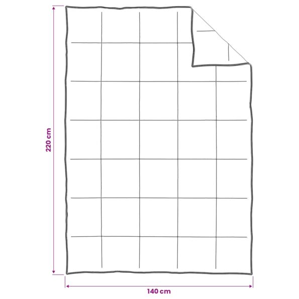 vidaXL Sada prikrývok 2 ks 140 x 220 cm 250 gsm Prírodný kapok Béžová – Obrázok 8