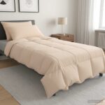 vidaXL Sada prikrývok 2 ks 155 x 220 cm 250 gsm Prírodný kapok Béžová – Obrázok 10