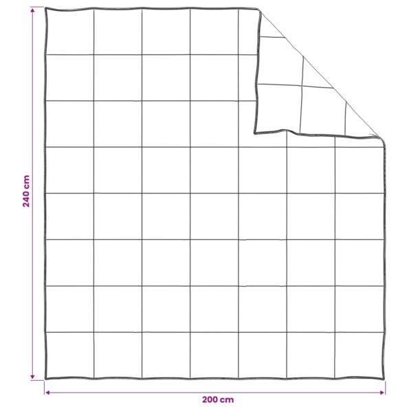 vidaXL Sada prikrývok 2 ks 200 x 240 cm Celoročne Kapoková vlákno – Obrázok 8