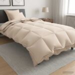 vidaXL Sada prikrývok 2 ks 155 x 220 cm Kapok a polyester Béžová – Obrázok 11