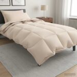 vidaXL Sada prikrývok 2 ks 155 x 220 cm Kapok a polyester Béžová