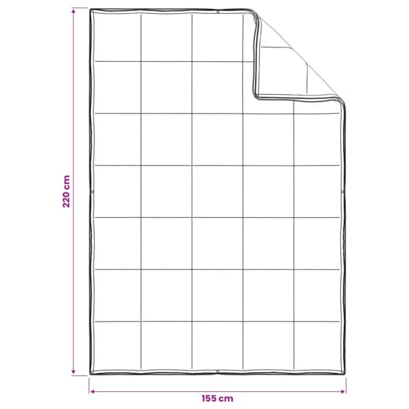vidaXL Sada prikrývok 2 ks 155 x 220 cm Kapok a polyester Béžová – Obrázok 9