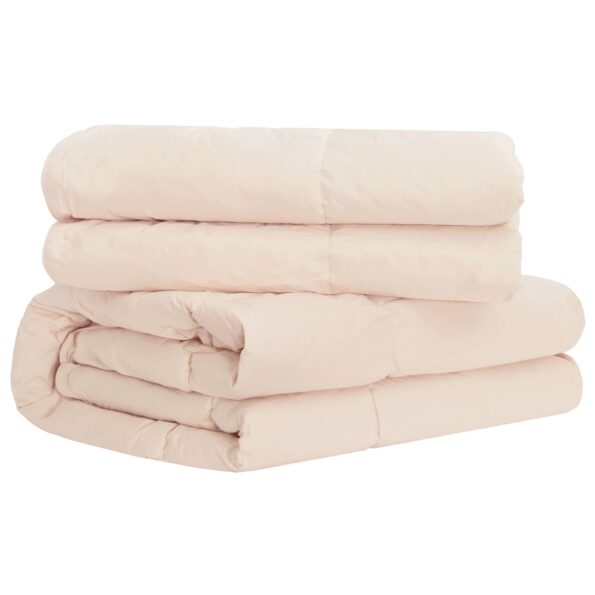 vidaXL Sada prikrývok 2 ks 155 x 220 cm Kapok a polyester Béžová – Obrázok 4