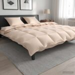 vidaXL Sada prikrývok 2 ks 260 x 220 cm Kapok a polyester Béžová