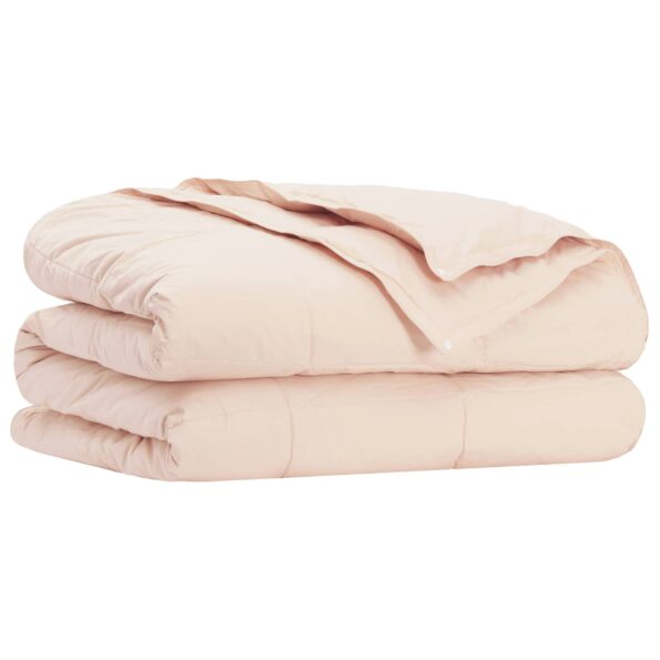vidaXL Sada prikrývok 2 ks 260 x 220 cm Kapok a polyester Béžová – Obrázok 2