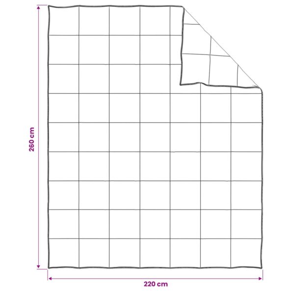 vidaXL Súprava paplónu a vankúša 3 ks 260 x 220 cm Zima 1080 g/ks – Obrázok 7