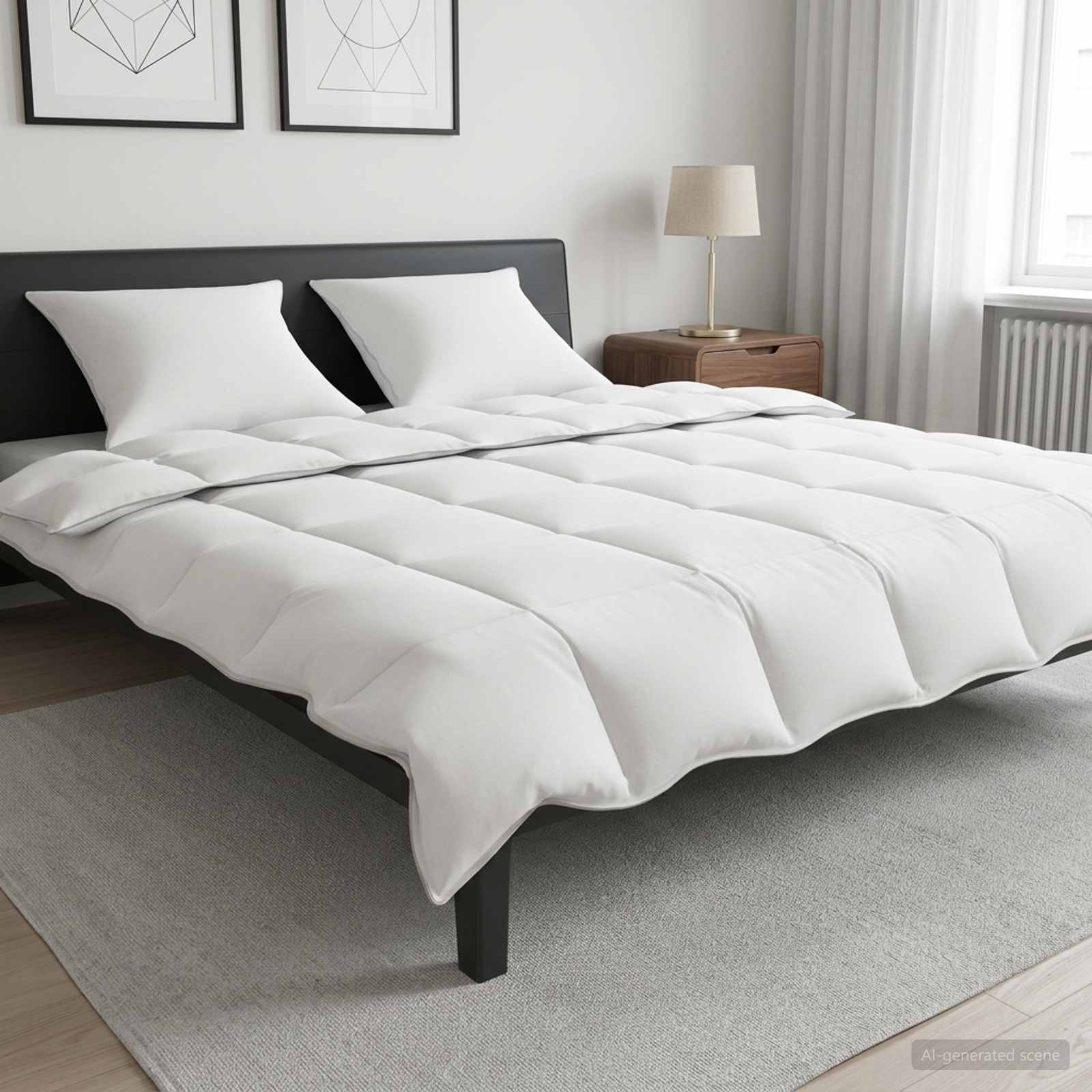 3432881_1.jpg vidaXL Súprava paplónu a vankúša 3 ks 260 x 220 cm Zima 1200 g/ks – Obrázok 1