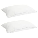 vidaXL Sada prikrývok 3 ks 200 x 220 cm Celoročne Bambus Biela – Obrázok 3