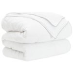 vidaXL Sada prikrývok 3 ks 240 x 220 cm Celoročne Bambus Biela – Obrázok 2