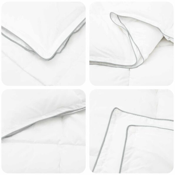 vidaXL Sada prikrývok 3 ks 240 x 220 cm Celoročne Bambus Biela – Obrázok 5