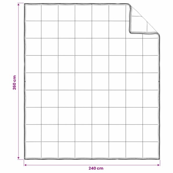 vidaXL Sada prikrývok 3 ks 260 x 240 cm Celoročne Bambus Biela – Obrázok 8