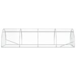 vidaXL Kurník pre kurčatá Strieborná 400 x 150 x 100 cm – Obrázok 4