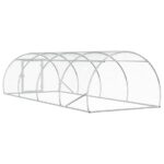 vidaXL Kurník pre kurčatá Strieborná 400 x 150 x 100 cm – Obrázok 5