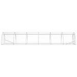 vidaXL Kurník pre kurčatá Strieborná 600 x 150 x 100 cm – Obrázok 4